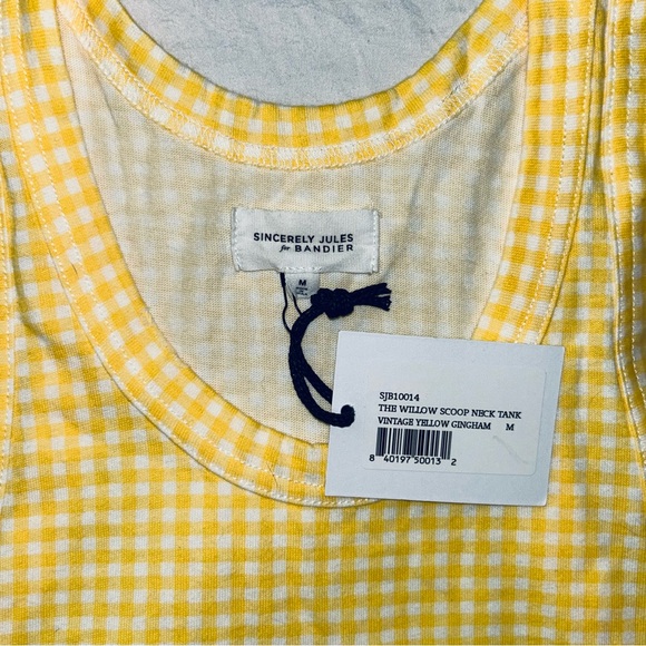 YELLOW & WHITE GINGHAM TANK TOP - Picture 5 of 6
